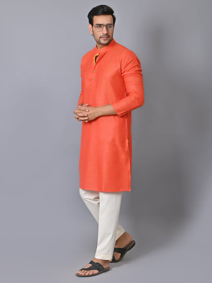 Solid Red Kurta Set