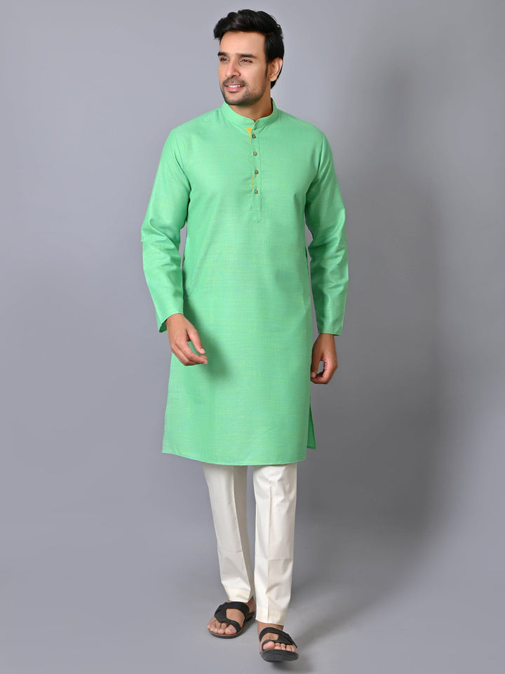 Solid Green Kurta Set