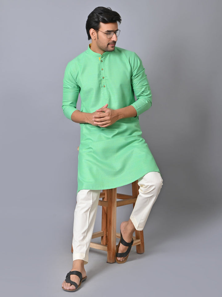 Solid Green Kurta Set