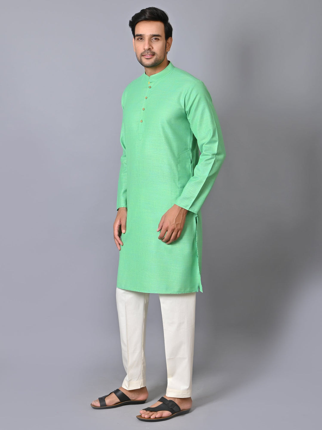 Solid Green Kurta Set