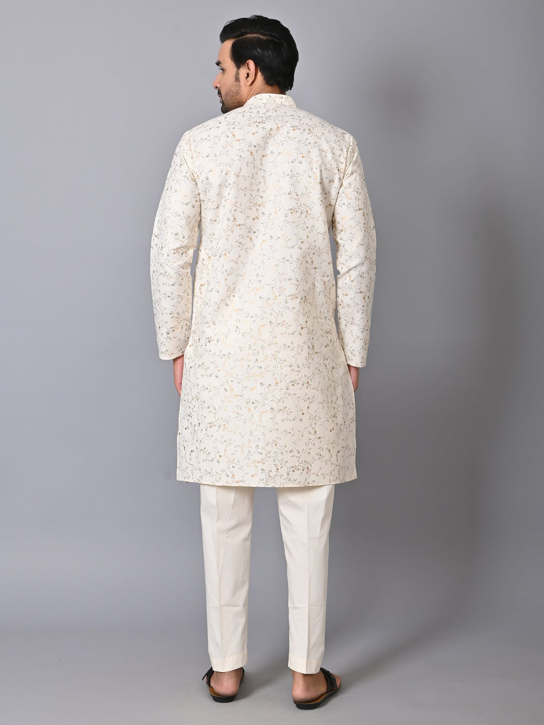 Floral Cream Kurta Set