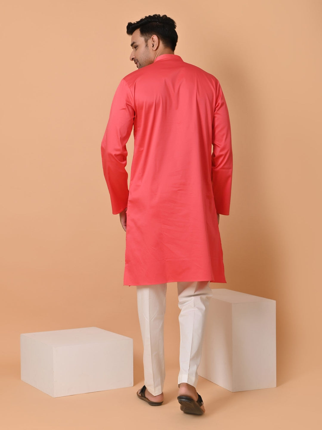 Solid Pink Kurta Set