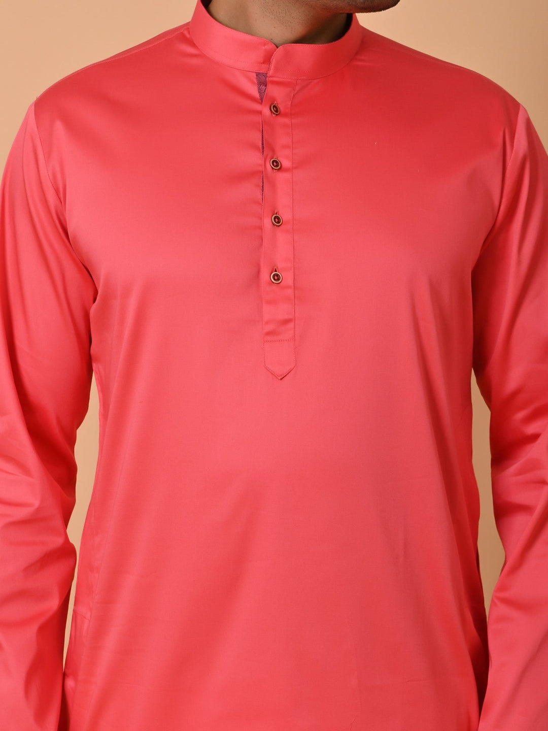 Solid Pink Kurta Set