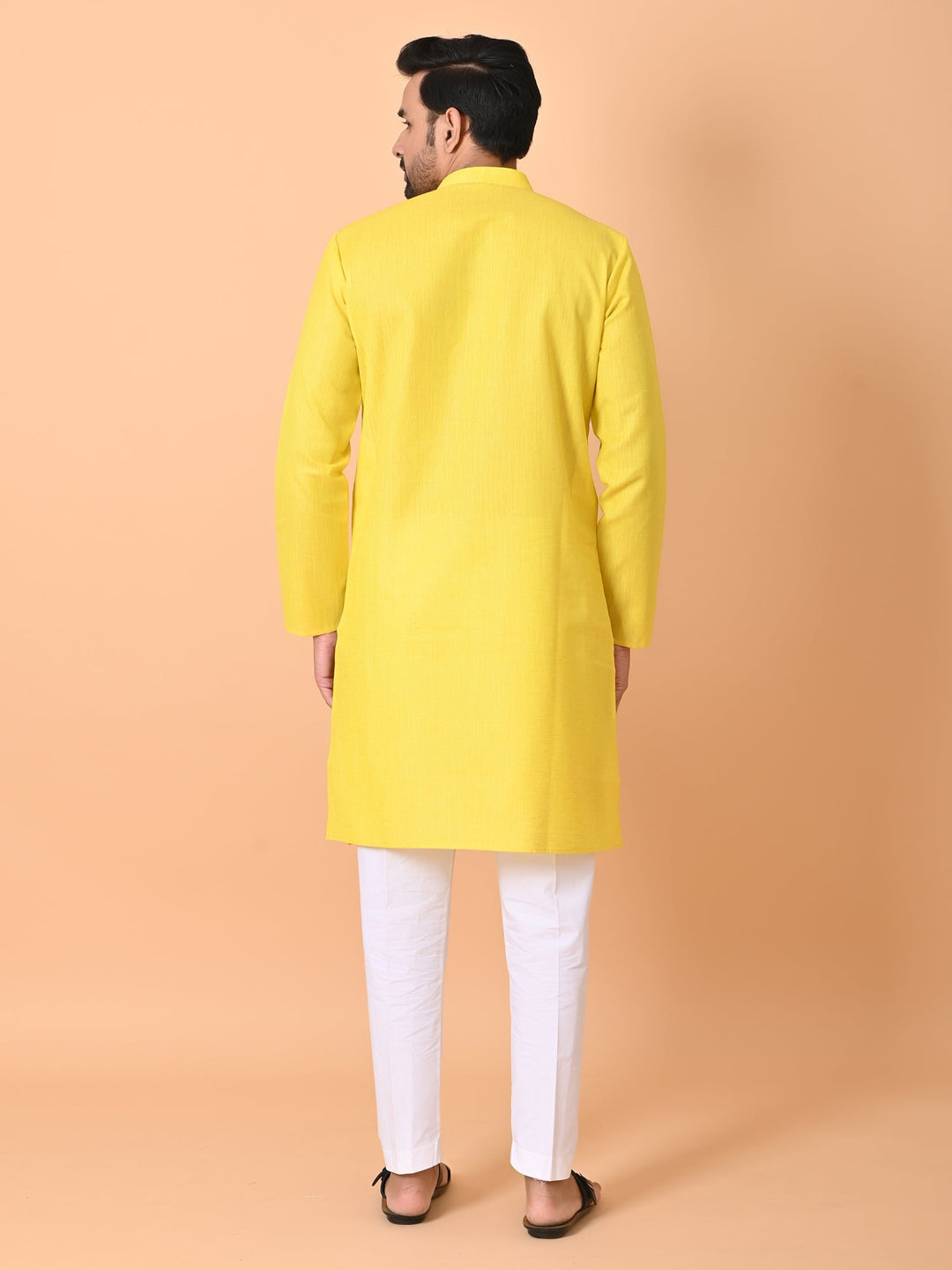 Solid Yellow Kurta Set