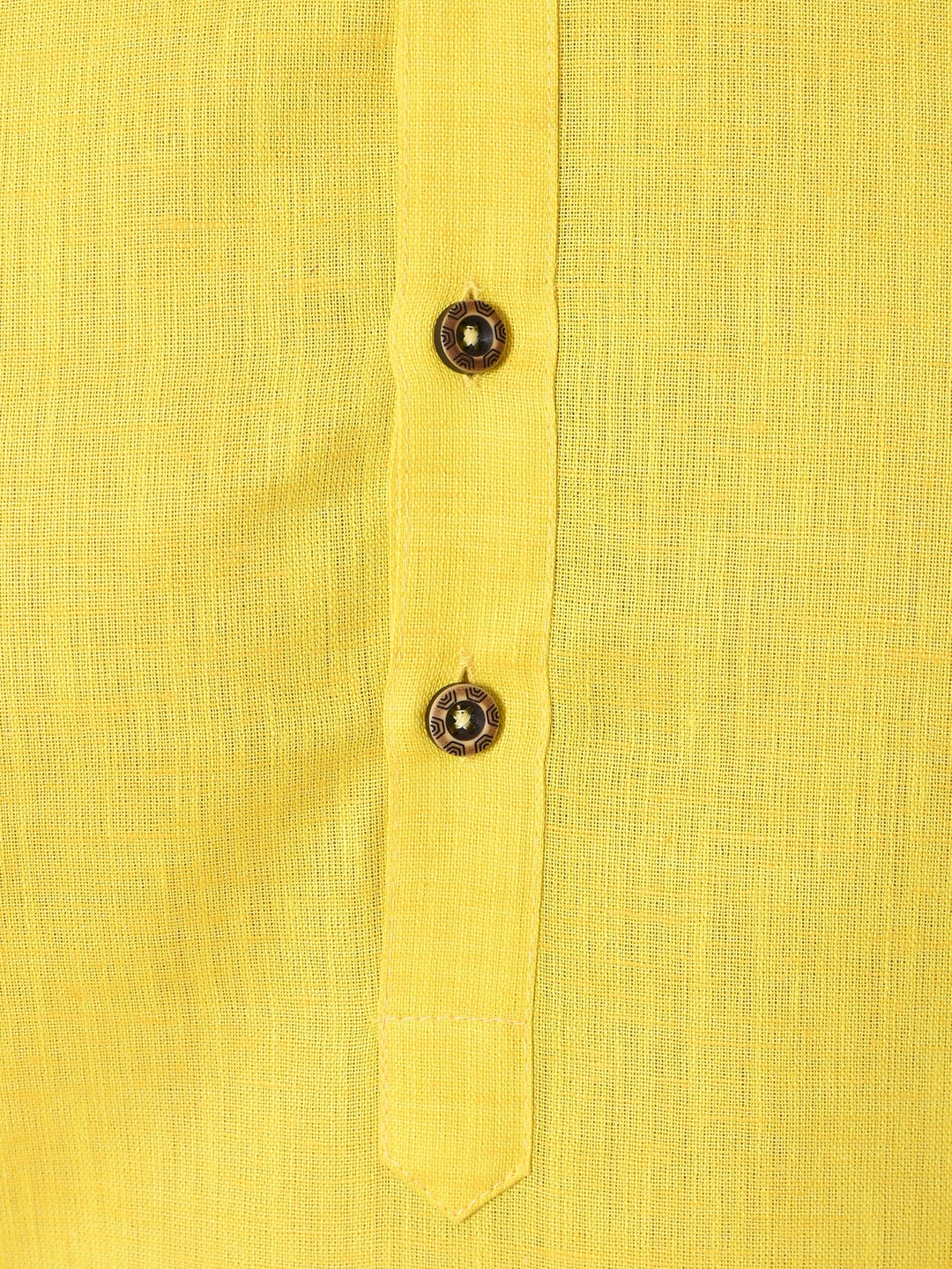 Solid Yellow Kurta Set