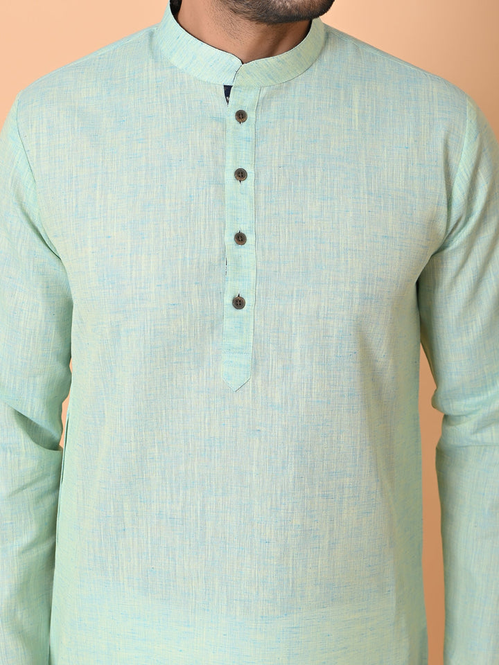Solid Green Kurta Set