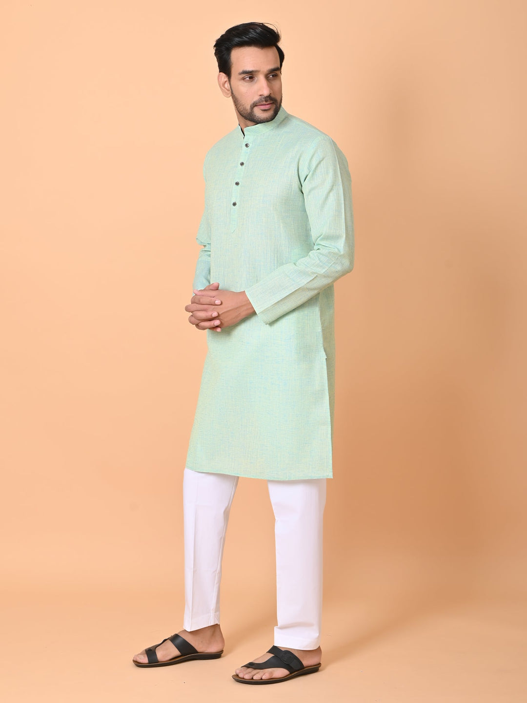 Solid Green Kurta Set