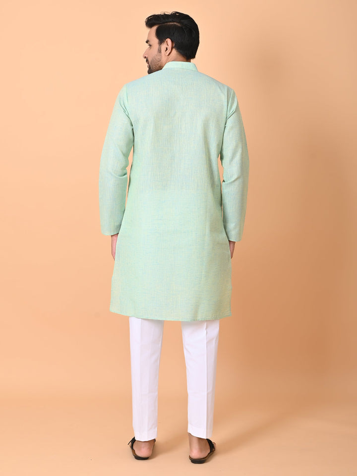 Solid Green Kurta Set