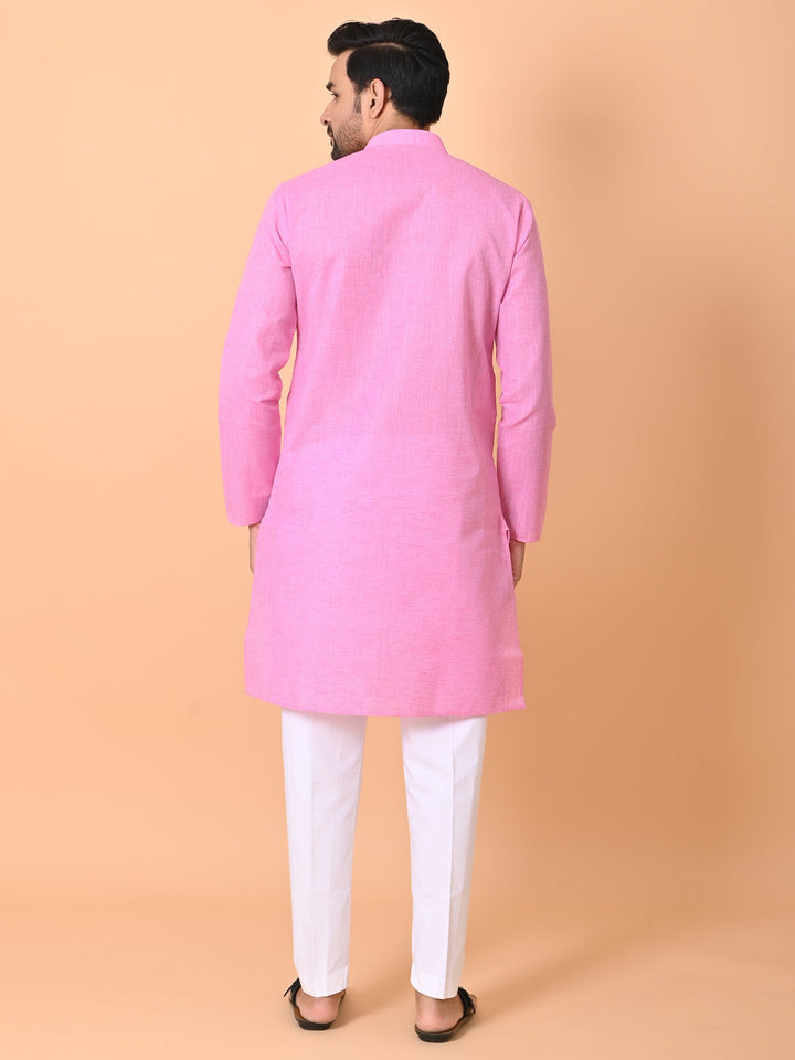 Solid Pink Kurta Set