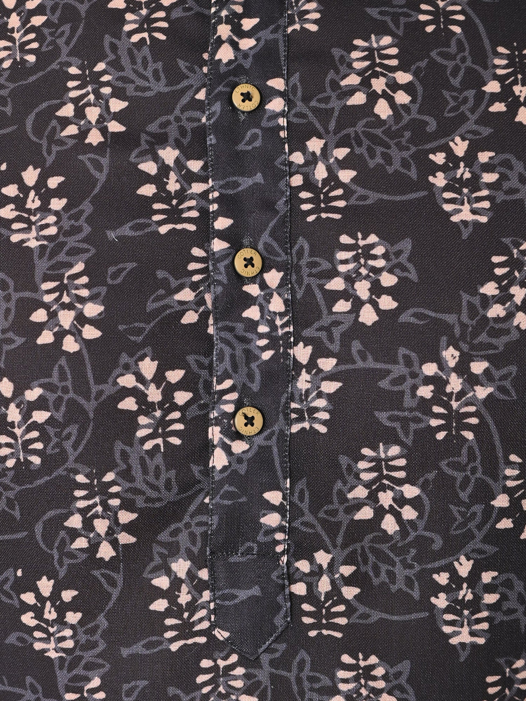 Floral Black Kurta Set