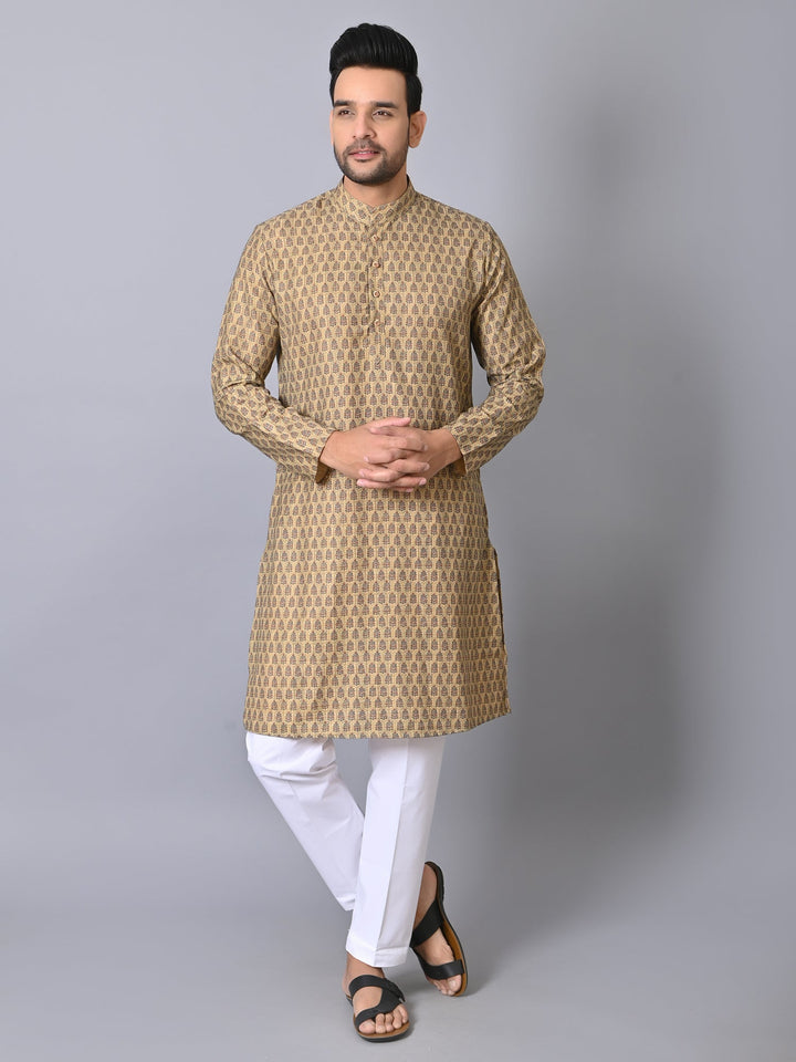 Ethnic Motifs Green Kurta Set