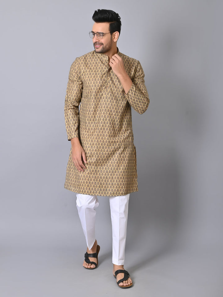 Ethnic Motifs Green Kurta Set