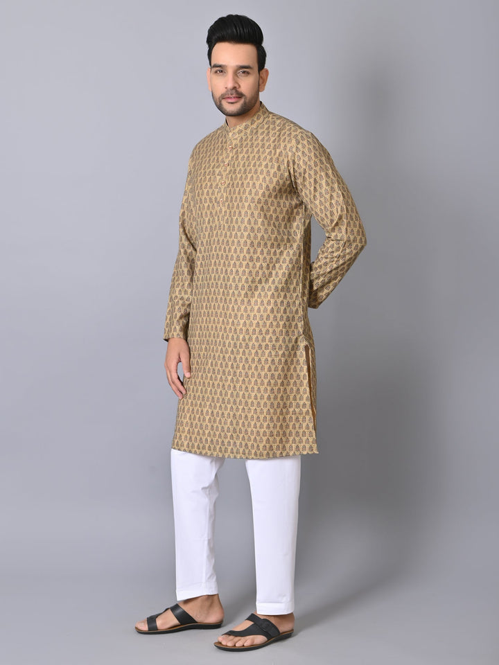 Ethnic Motifs Green Kurta Set