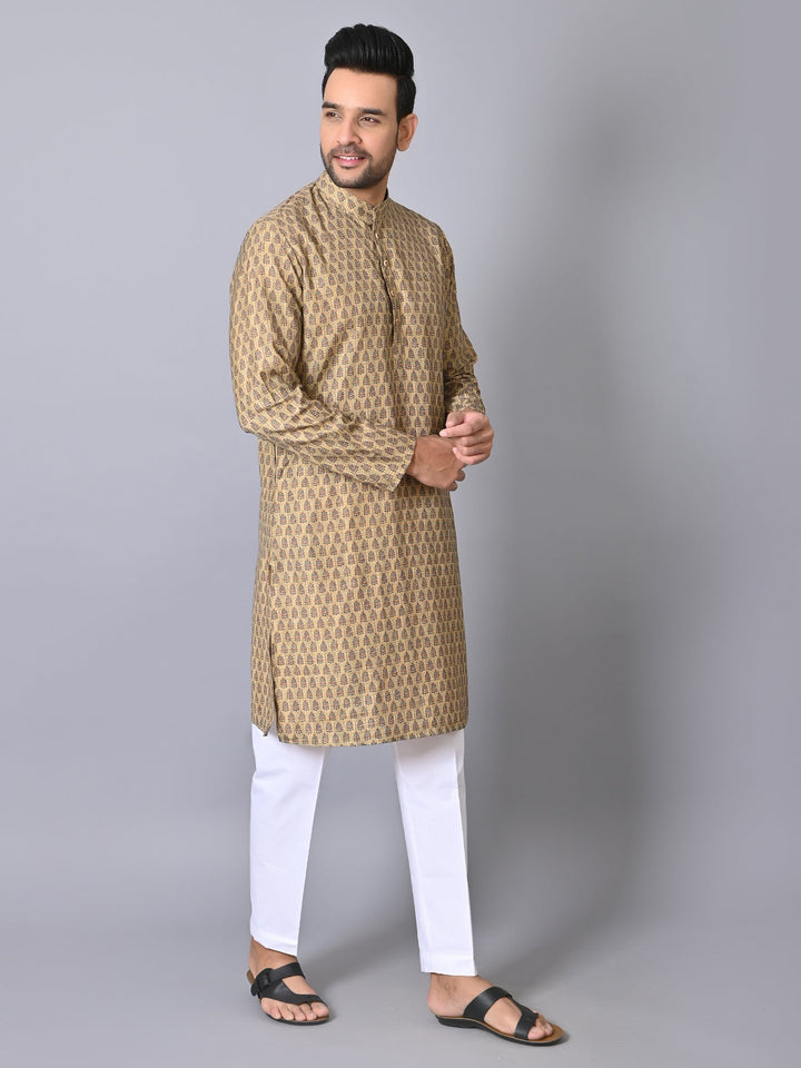 Ethnic Motifs Green Kurta Set