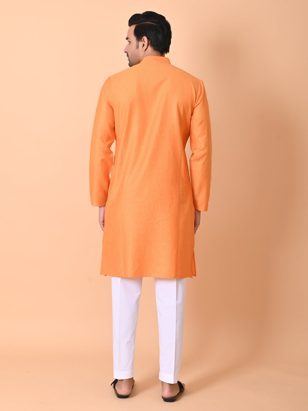 Solid Orange Kurta Set