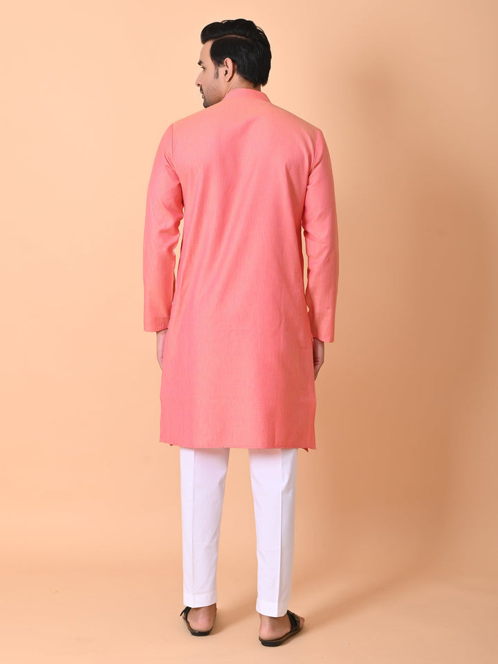 Solid Pink Kurta Set