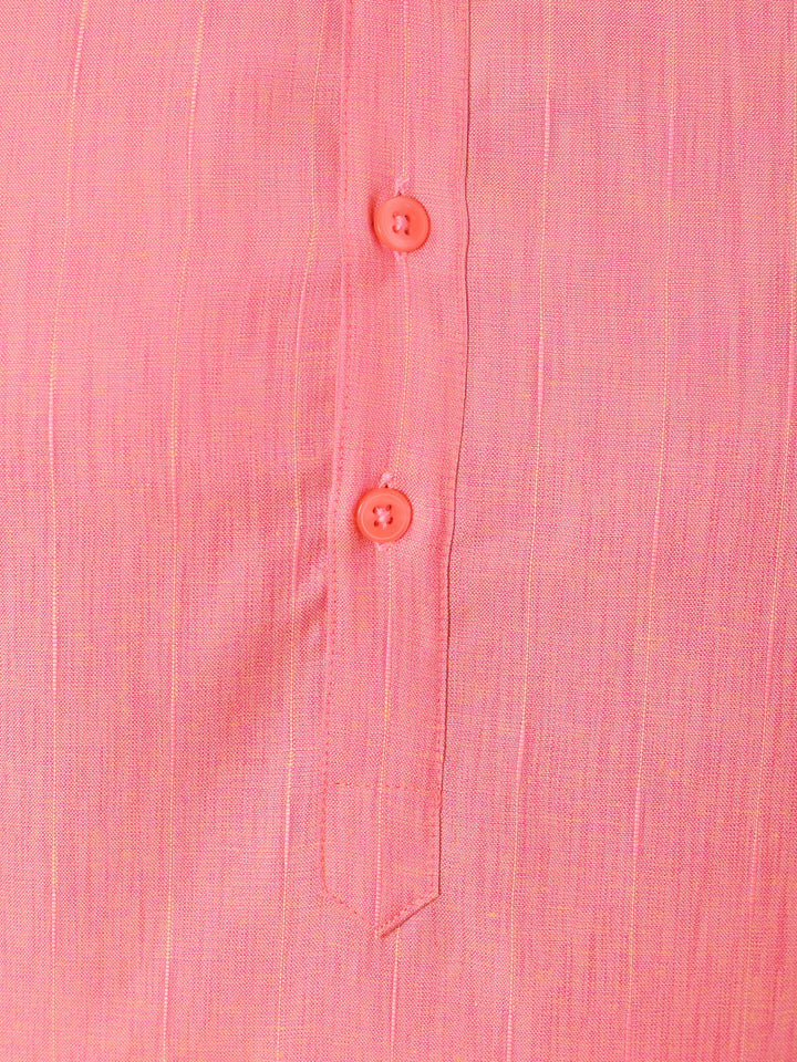 Solid Pink Kurta Set