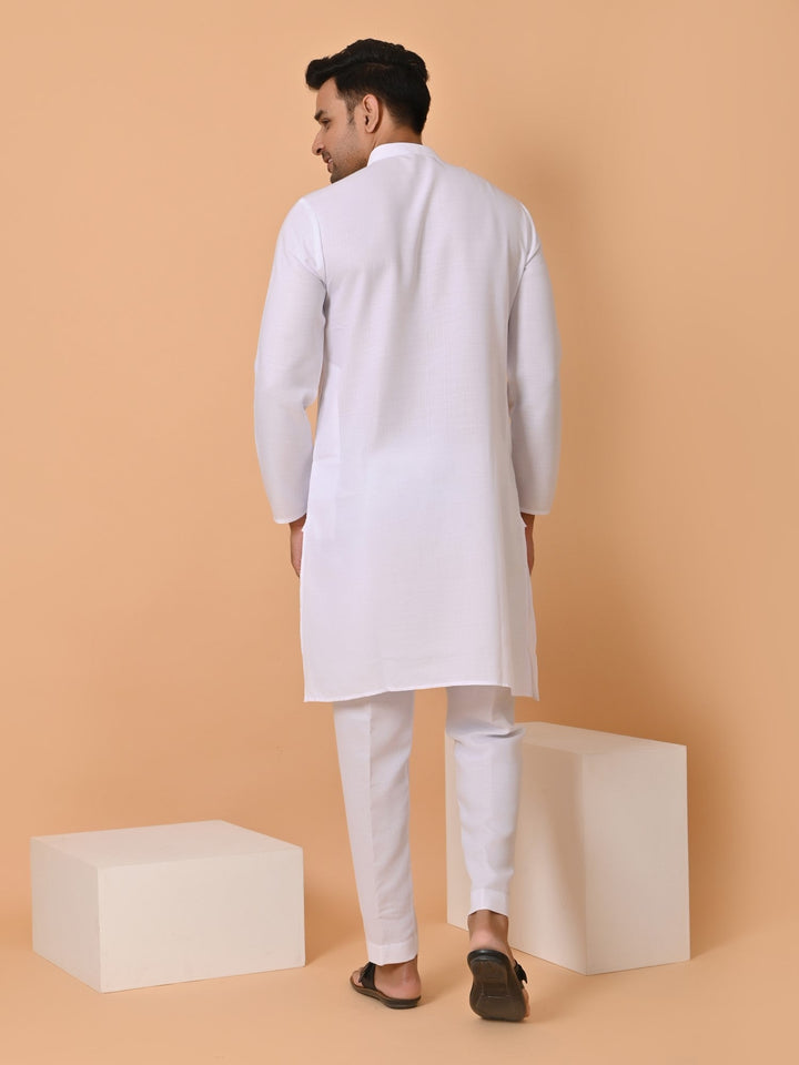 Solid White Kurta Set