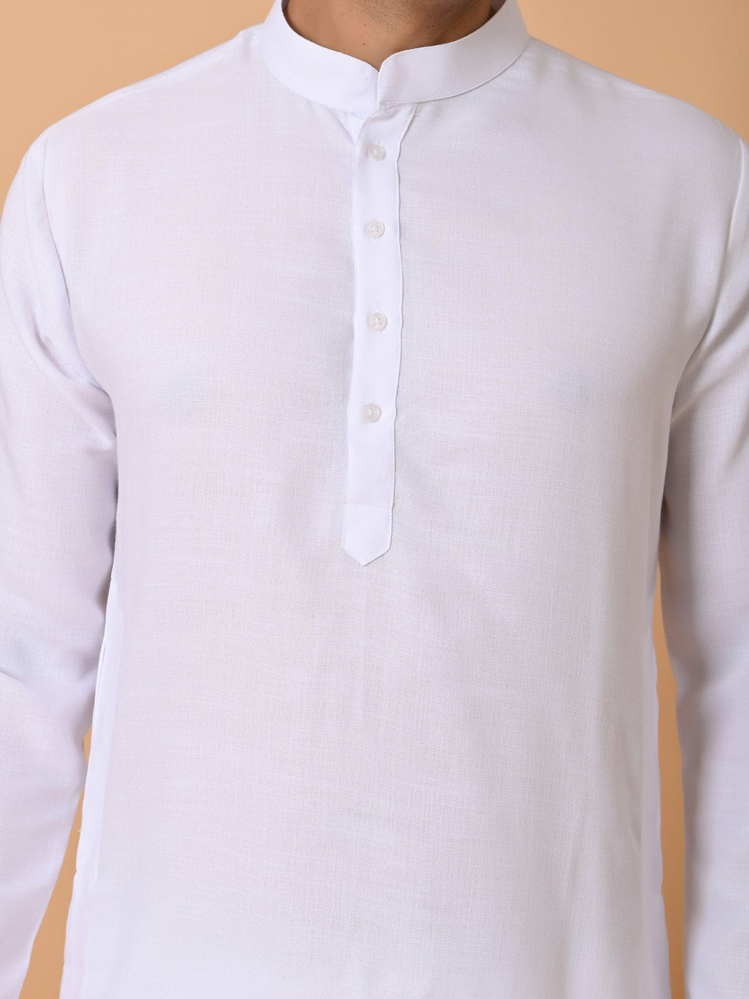 Solid White Kurta Set