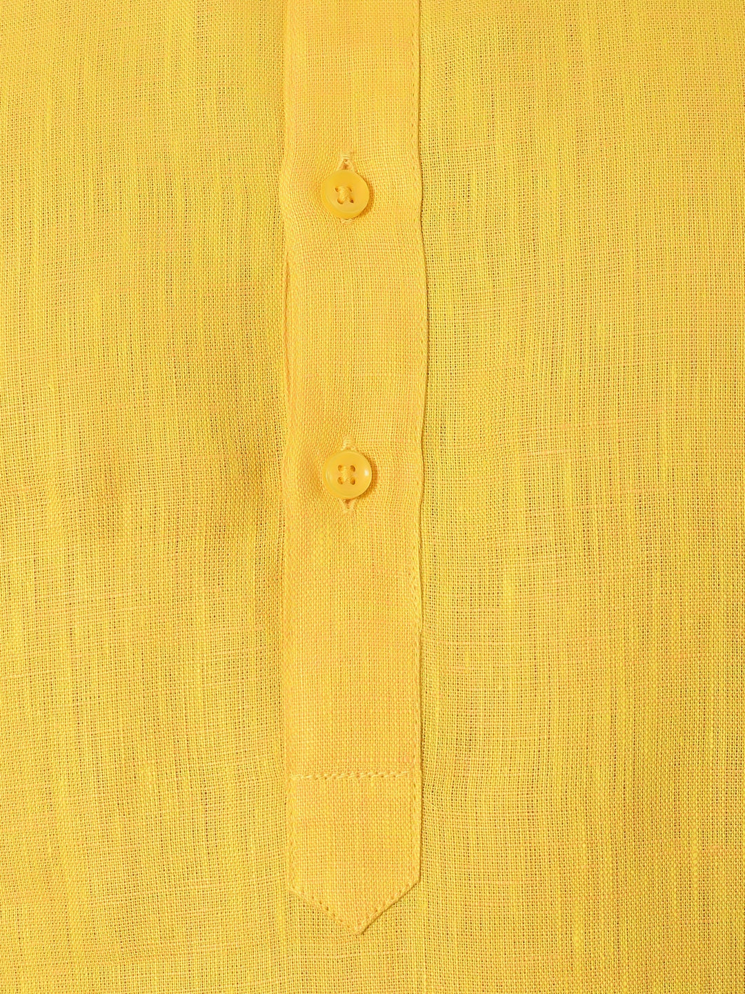 Solid Yellow Kurta Set