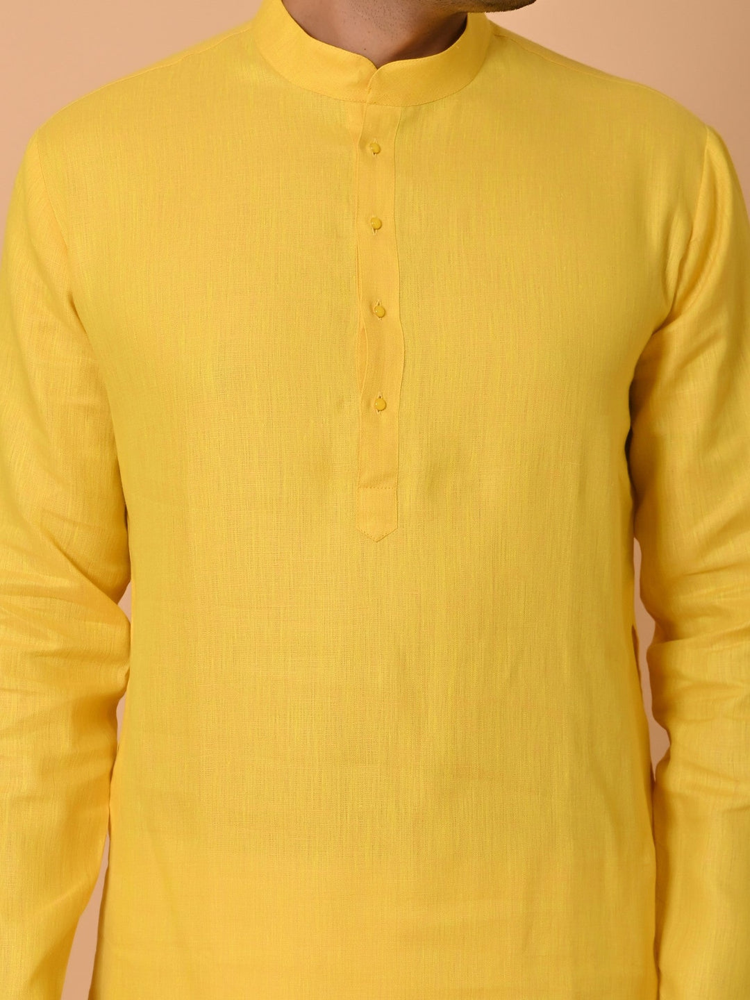 Solid Mustard Kurta Set