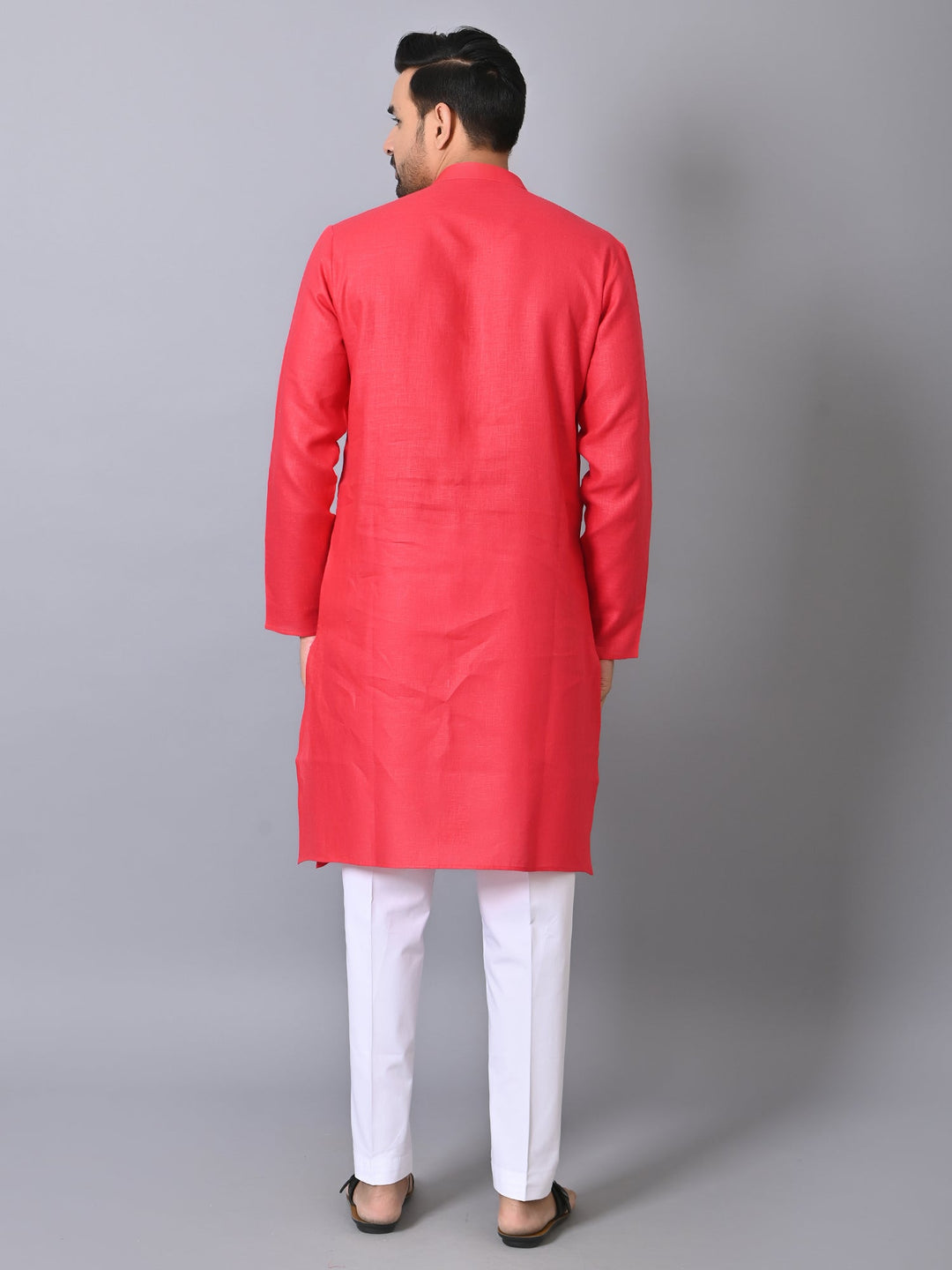 Solid Red Kurta Set