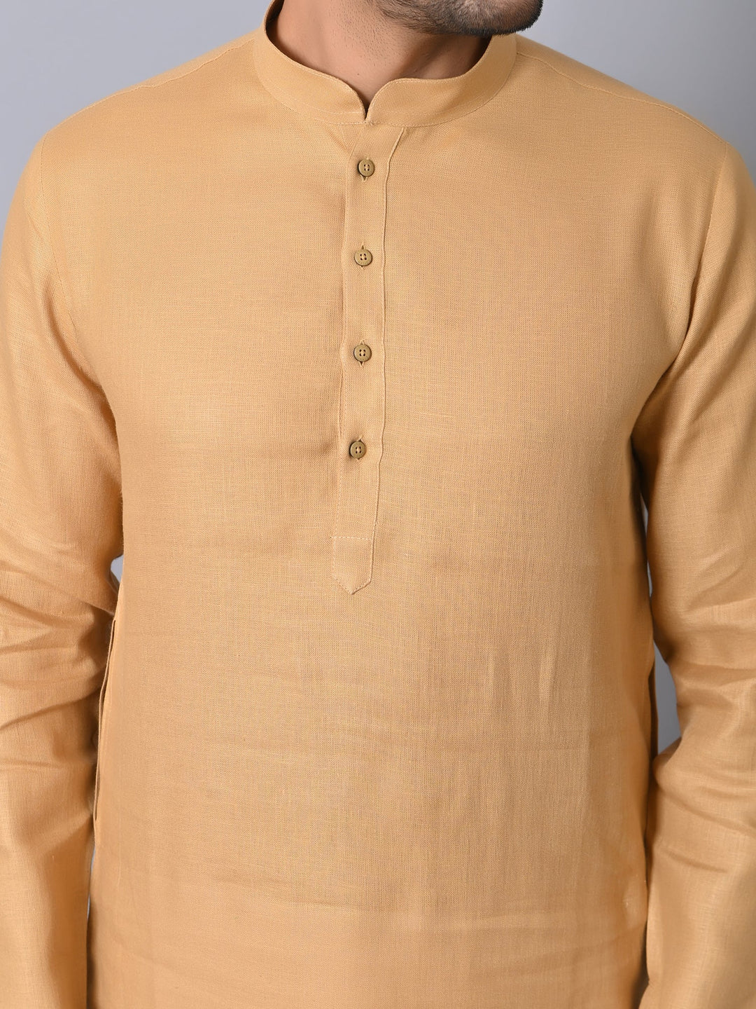 Solid Beige Kurta Set