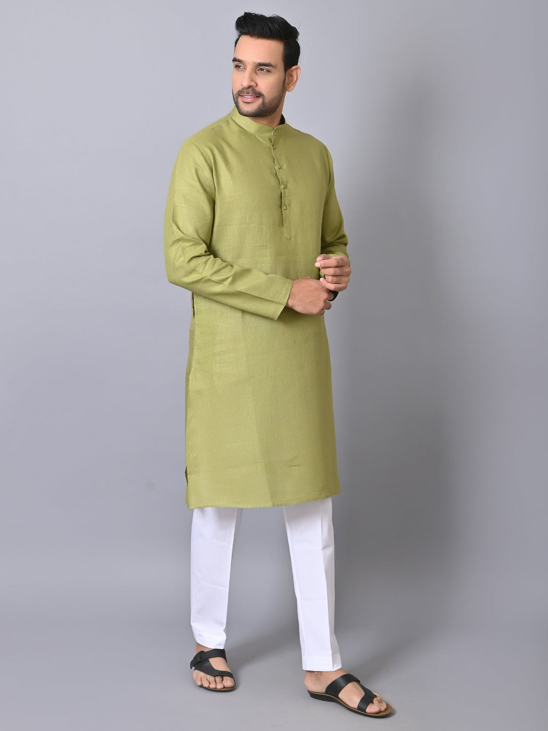 Solid Green Kurta Set