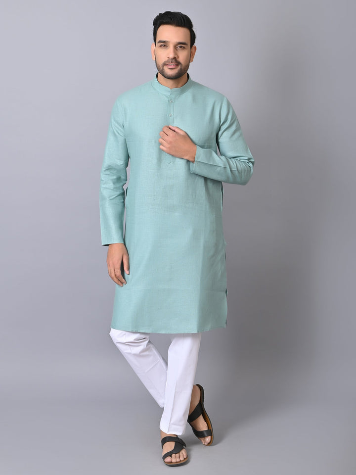 Solid Green Kurta Set