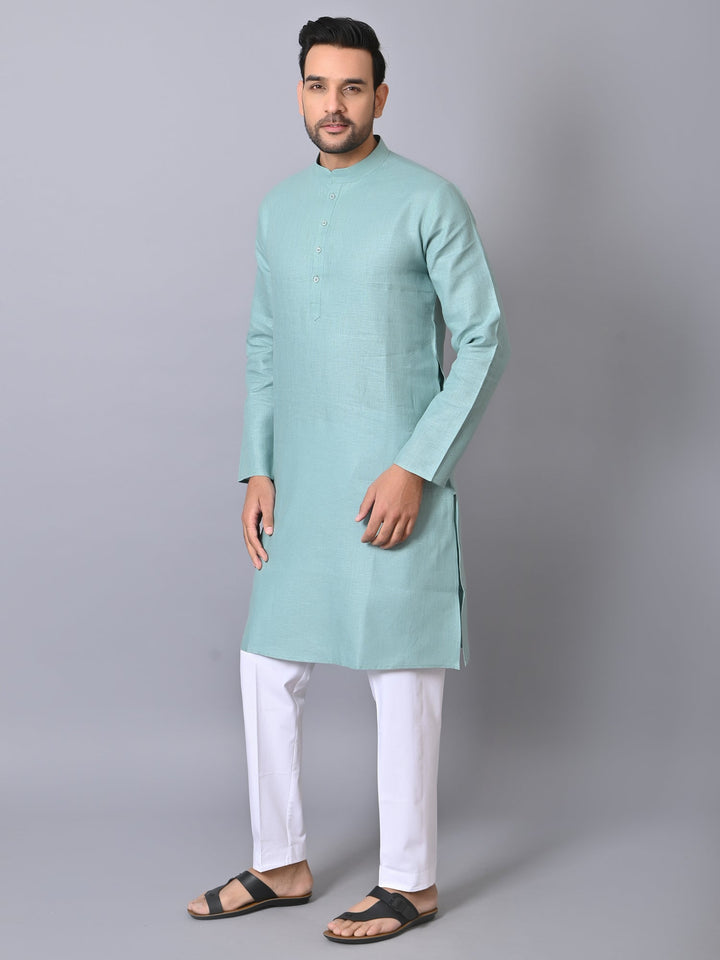 Solid Green Kurta Set