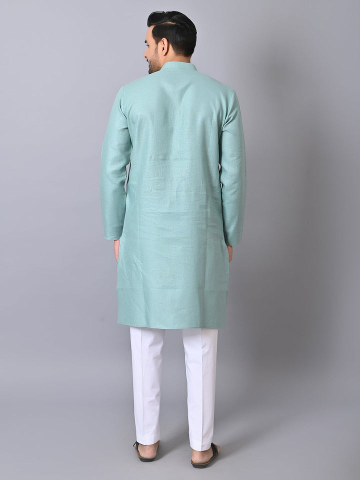 Solid Green Kurta Set