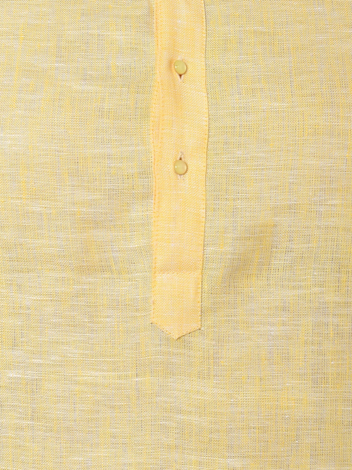 Solid Yellow Kurta Set