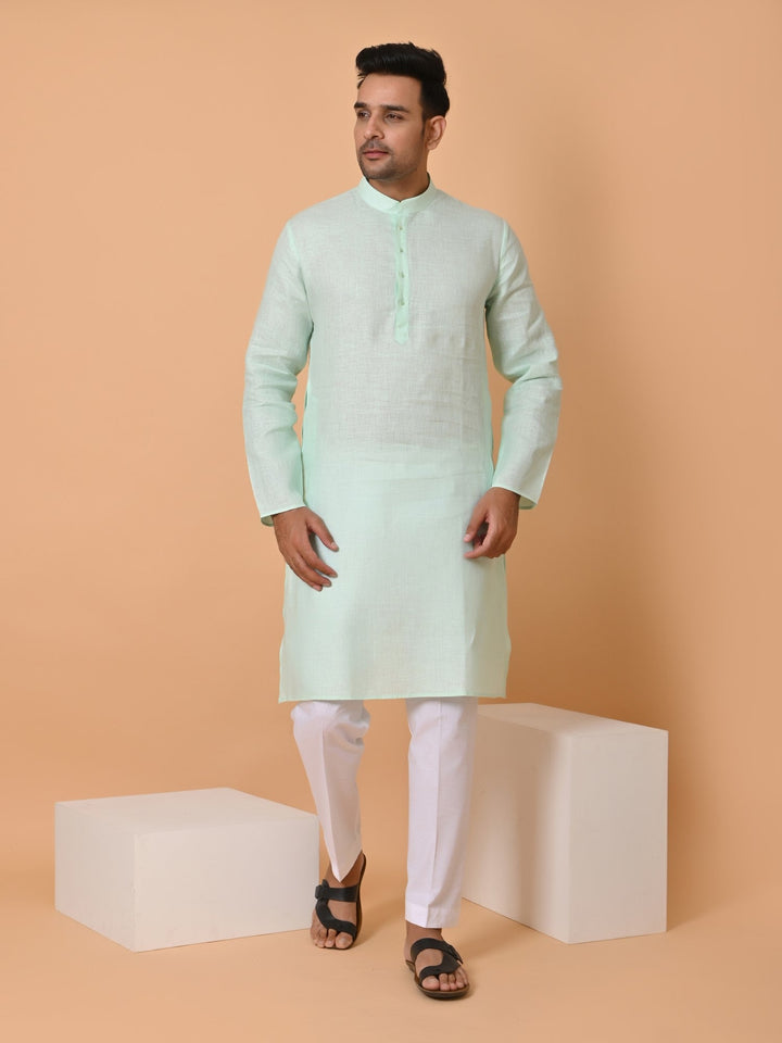 Solid Green Kurta Set