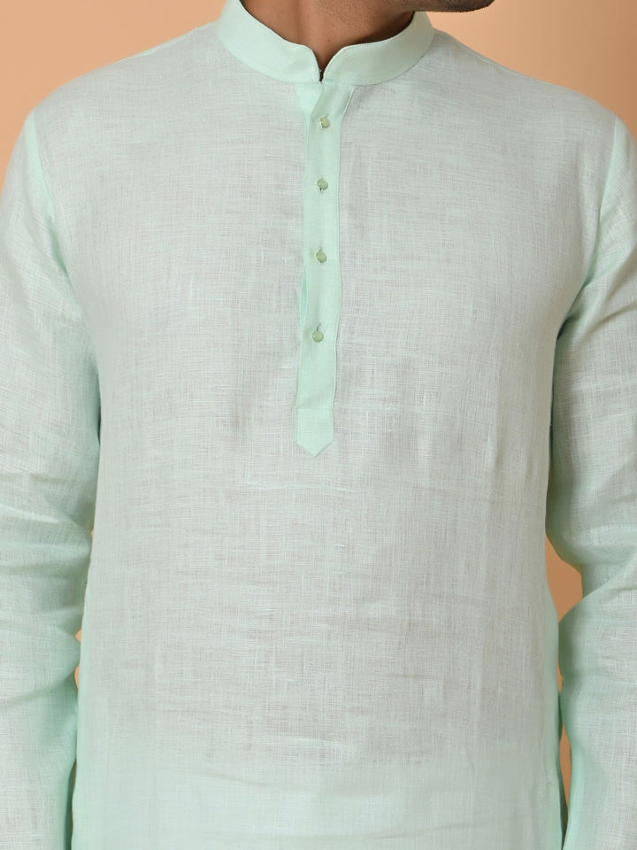 Solid Green Kurta Set