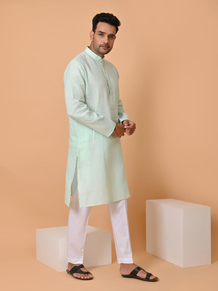 Solid Green Kurta Set