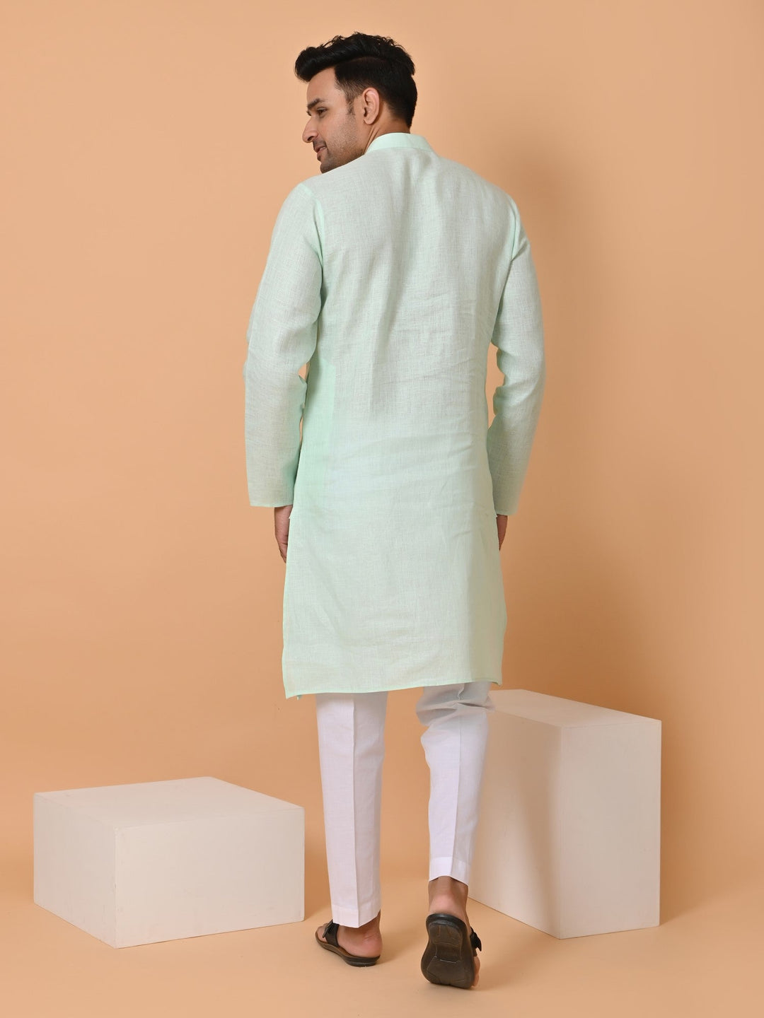 Solid Green Kurta Set