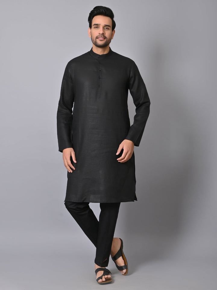 Solid Black Kurta Set