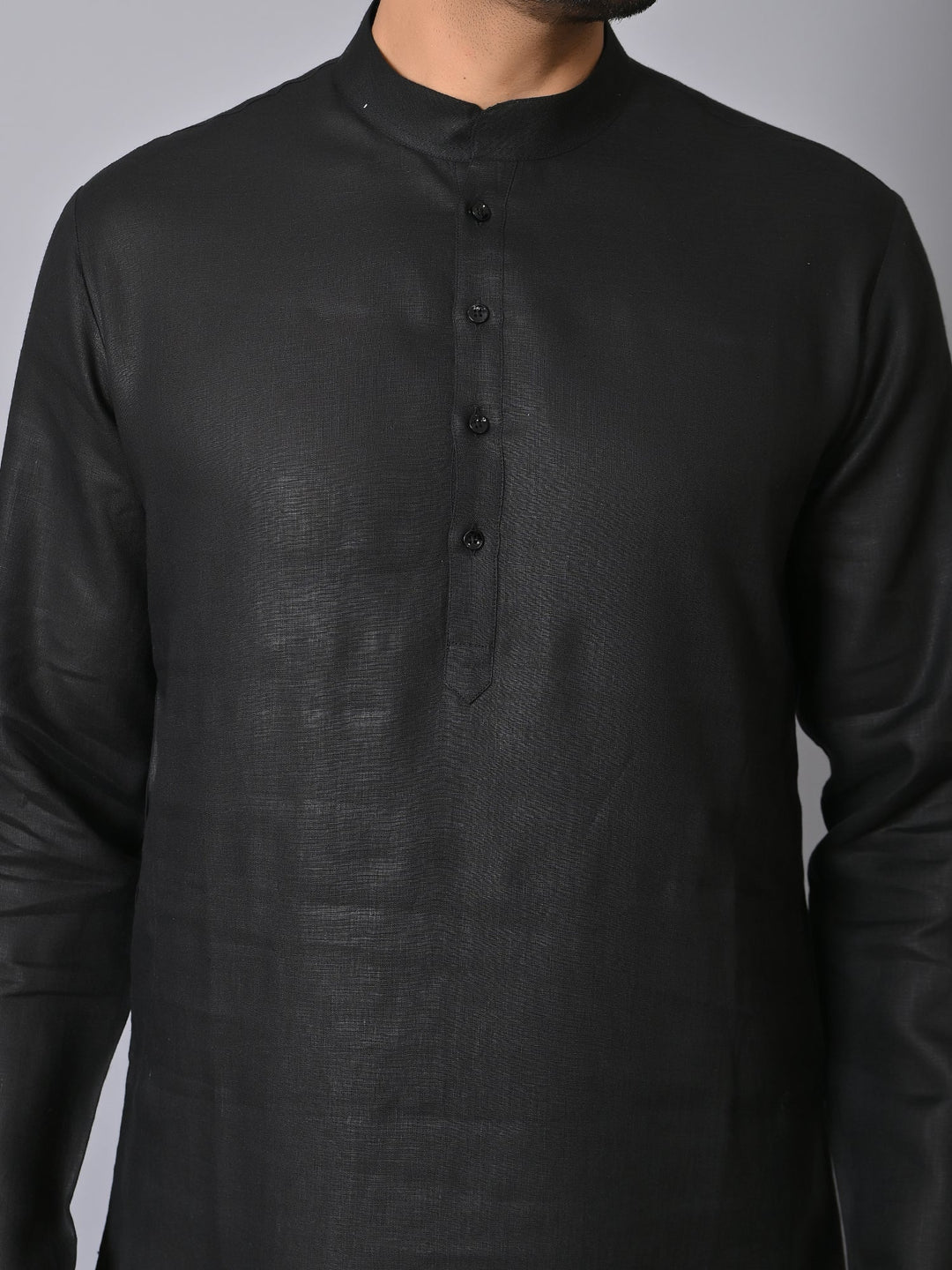 Solid Black Kurta Set