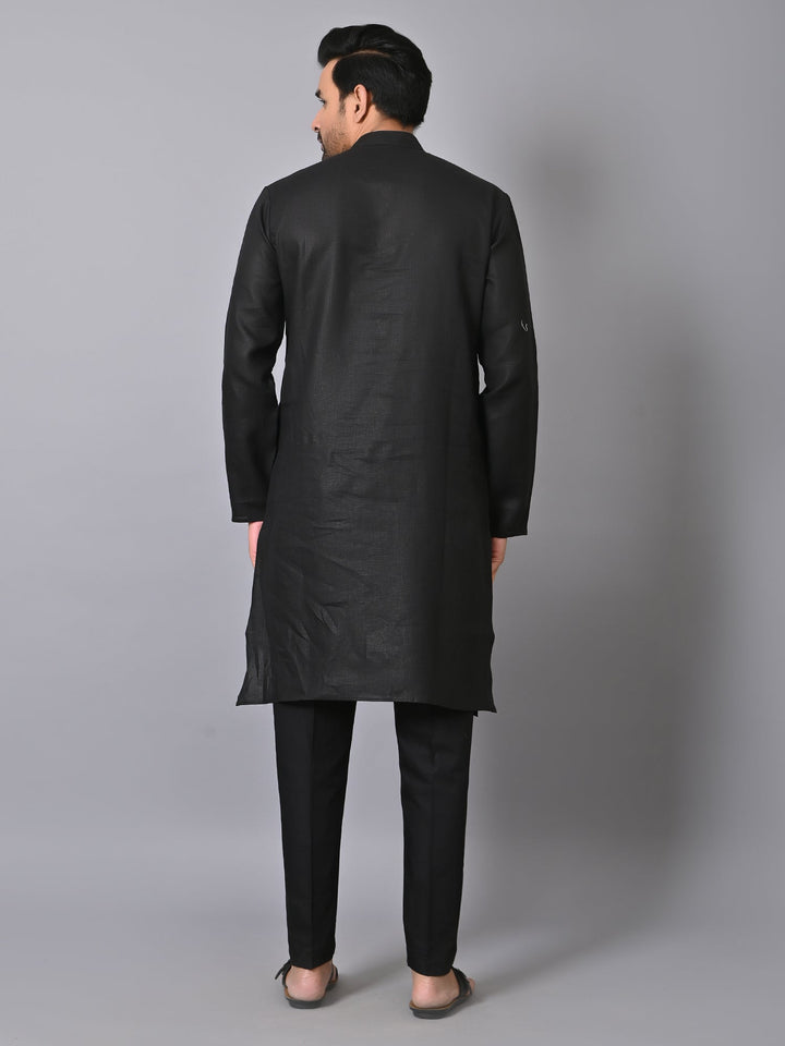 Solid Black Kurta Set