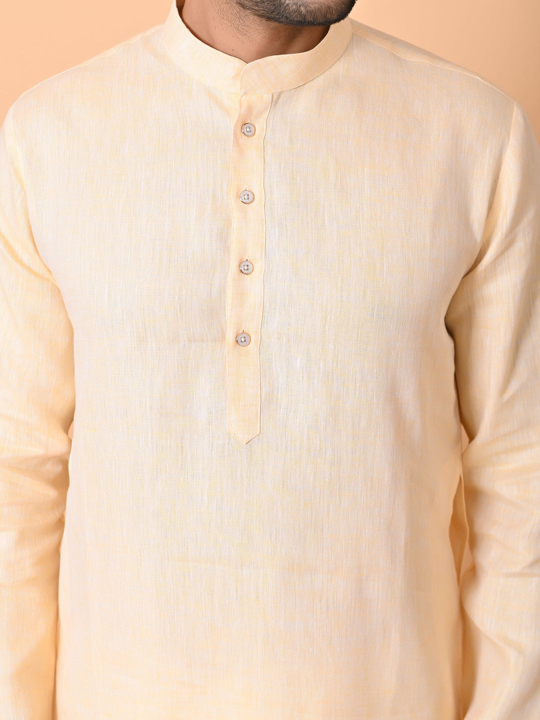 Solid Yellow Kurta Set