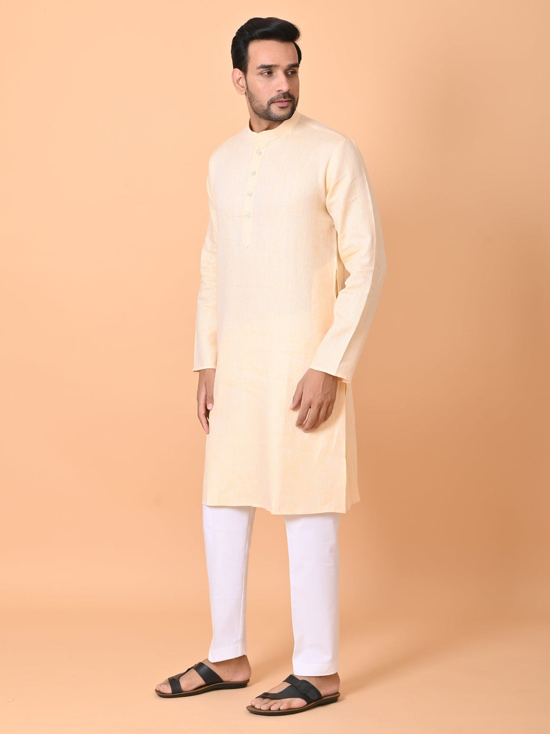 Solid Yellow Kurta Set