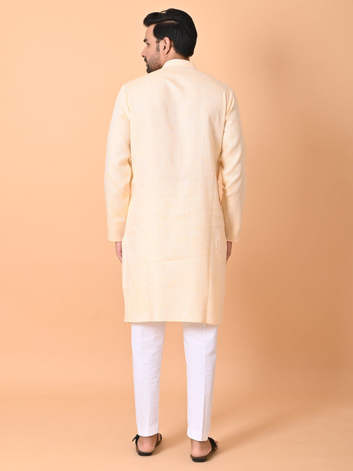 Solid Yellow Kurta Set