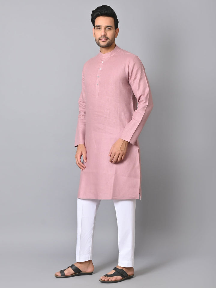 Solid Pink Kurta Set