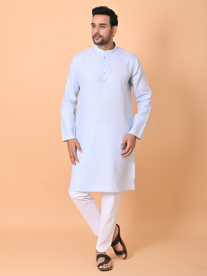 Solid Blue Kurta Set