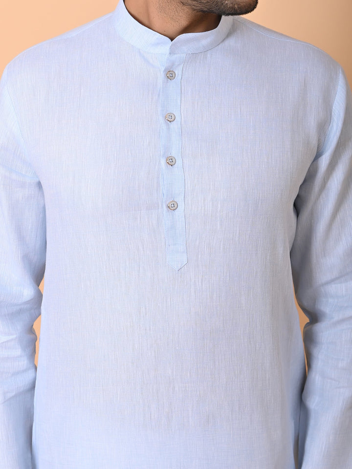 Solid Blue Kurta Set