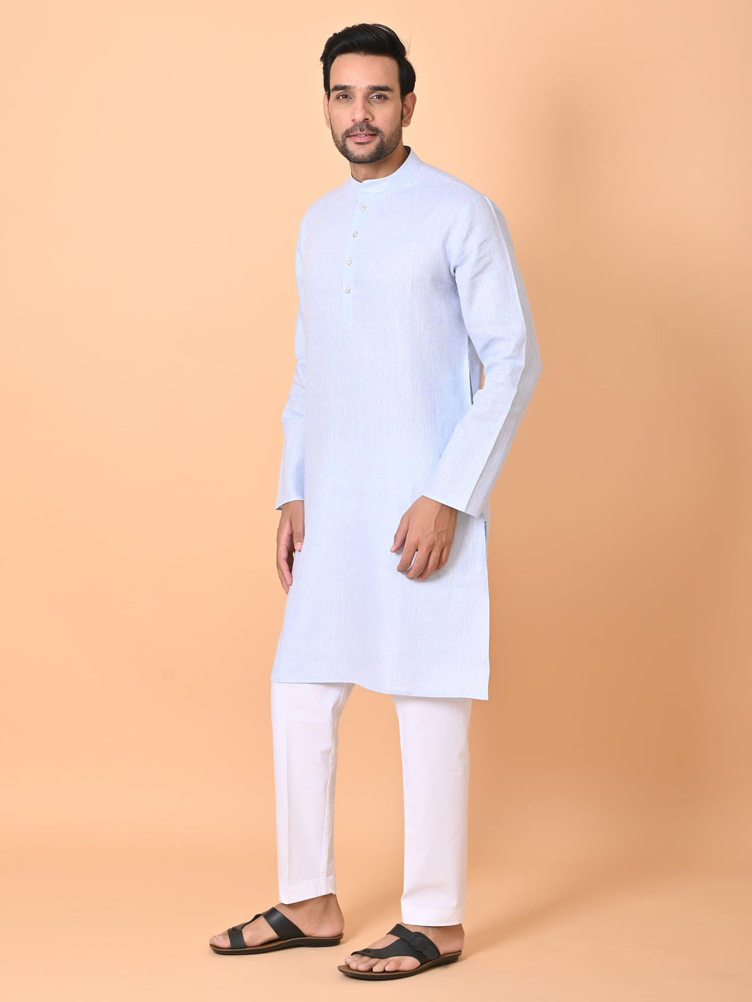 Solid Blue Kurta Set