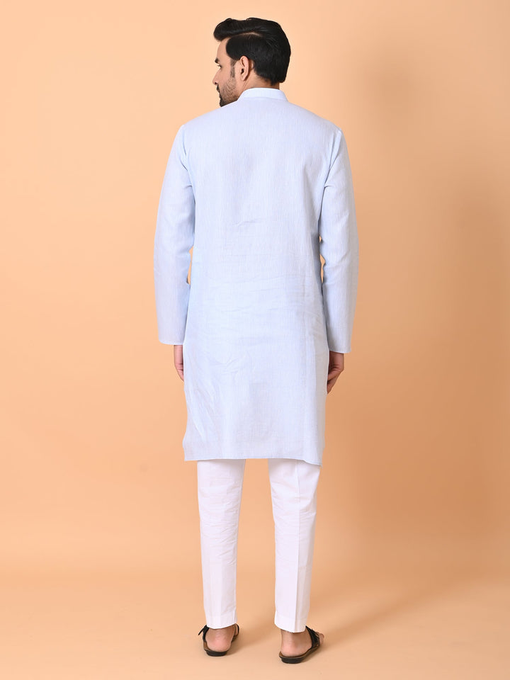 Solid Blue Kurta Set