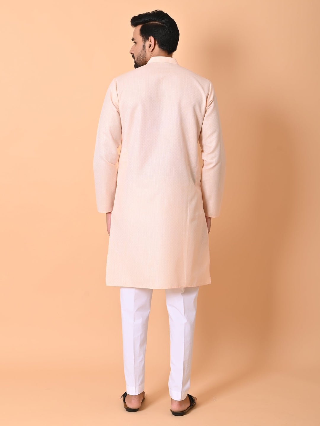 Solid Peach Kurta Set