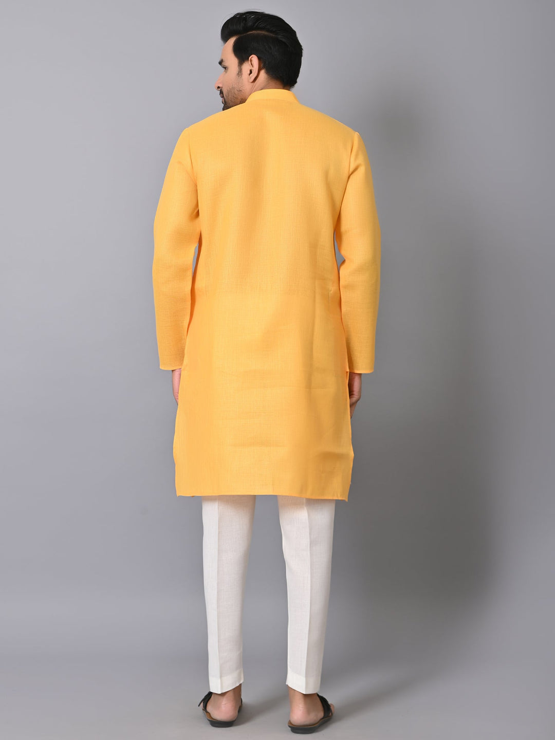 Solid Yellow Kurta Set