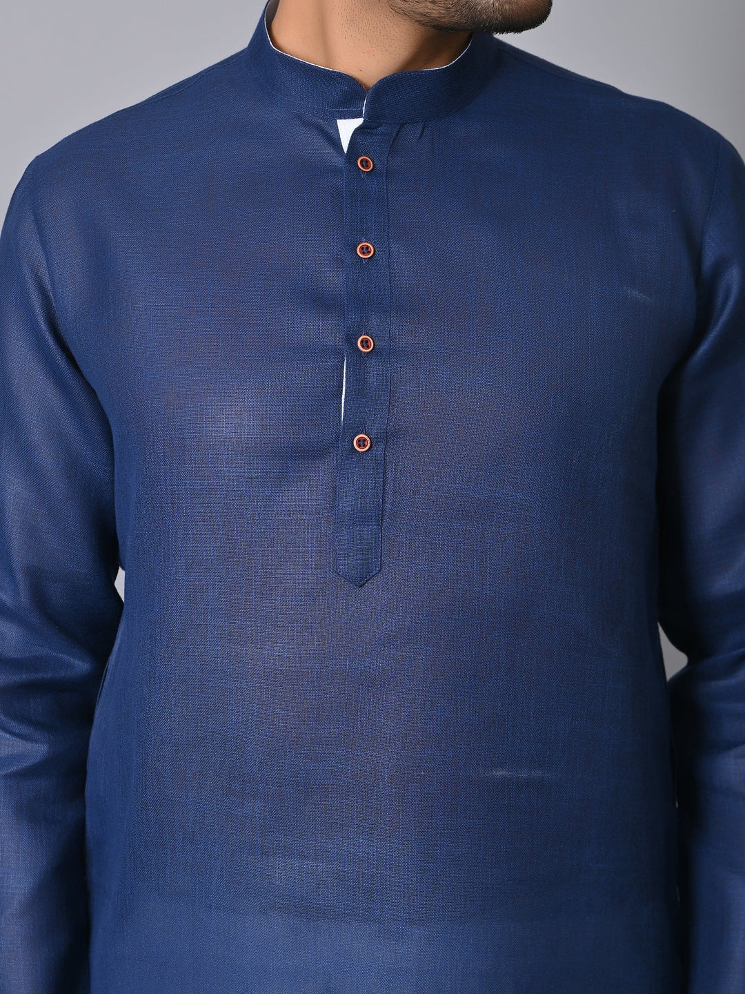 Solid Navy Blue Kurta Set